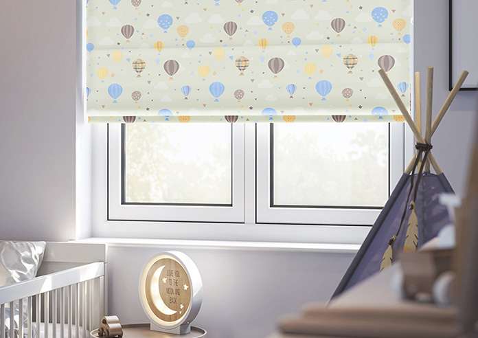 Balloon Festival, Skyline - Twist&Fit Roman Blind - Image 5
